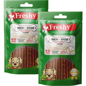 Ducky Sticks - Tahılsız Ördek Eti Çubukları - 2'li Set - 20'li Paket Fr