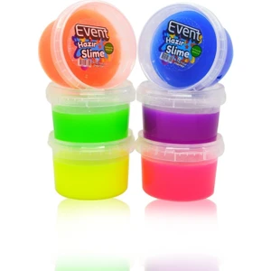 Event 6 Renk Neon Fosforlu Hazır Slime - Hazır Slaym Oyunu 6X170GR