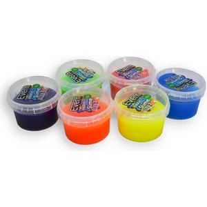 Orjinal Neon Slime 180X6 1080 gr 6 Renk Hazır Slaym - Ele Yapışmaz Eğlenceli 6 Renk Neon