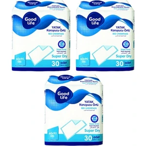 Goodlife Yatak Koruyucu 60X90 3 Paket 90 Adet