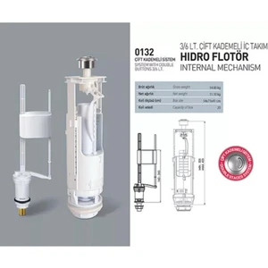 3/6 Çift Basmalı Hidro Flatörlü Iç Takım