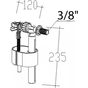 Gömme Rezervuar Flatör & 93 Y Gömme Rezervuar Şamandıra 3/8
