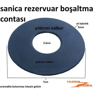 Sanica Gömme Rezervuar 7cm Göbek Contası Boşaltma Büyük Lastik Conta Conta