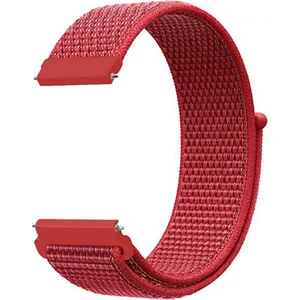 Nezih Case Xiaomi Watch S1 / S1 Pro / S1 Active (22MM) Hasır Kordon Kırmızı