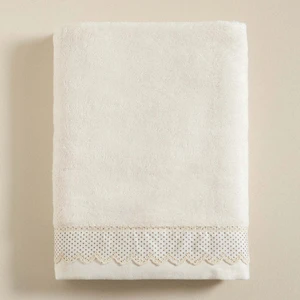 Alice Banyo Havlusu 85X150 cm Ekru/adacayı