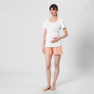 Ivory Hamile Pijama Takımı Somon