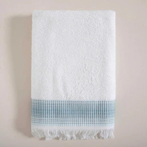 Endi Banyo Havlusu  70X140 cm Beyaz/aqua