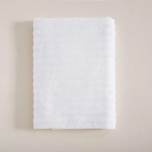 Waved Banyo Havlusu  70X140 cm Beyaz