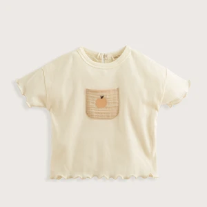 Picnic Kısa Kollu Tshirt Ekru