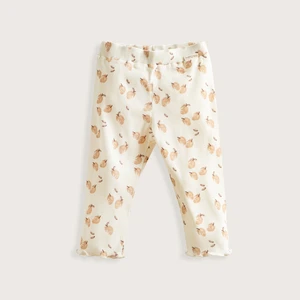 Picnic Baskılı Tayt Ekru