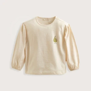 Pear Uzun Kollu Tshirt Ekru