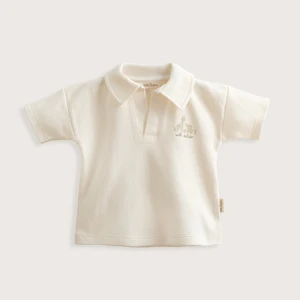 Safari Polo Yaka Tshirt Ekru