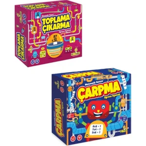 Yükselen Zeka Yayınları +5 Yaş Toplama – Çıkarma – Çarpma Öğreten Oyuncak 2’li Set (Yükselen Zekâ)