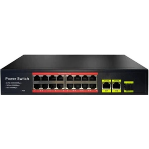Uranıum POE-G1621SFP-300W 16 Port Gıgabıt+2xgb RJ45+1XSFP Uplınk Poe Rackmount Swıtch (Realtek Chıpset)