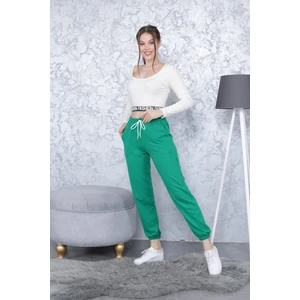 Kadın Eşofman Altı Jogger Beli ve Paçası Lastikli