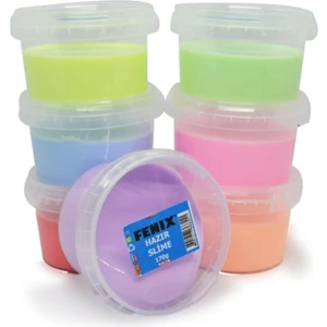 Yuvarlak Kutuda 6 Renk Hazır Slime Hazır Slaym 6X170GR