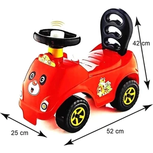 Güçlü Oyuncak İlk Adım Arabası Motor Becerilerini Geliştiren Renkli 25 cm Genişlikte
