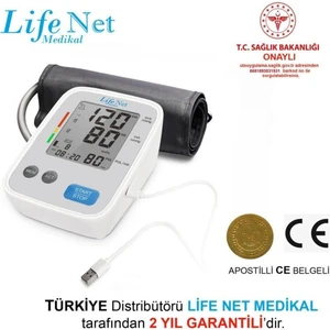 Life Net Medikal Türkçe Konuşan Üst Koldan Dijital Tansiyon Aleti Wbp114