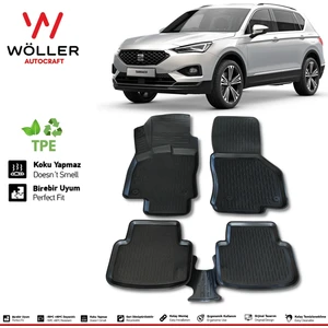 Seat Tarraco Paspas 2021 Sonrası 3D Havuzlu Wöller Paspas