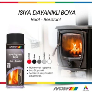 Yüksek Isıya Dayanıklı Siyah Sprey Boya