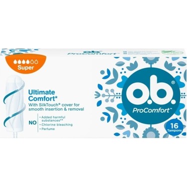 O.B.PROCOMFORT ULTİMATE COMFORT SÜPER BOY TAMPON 16,LI