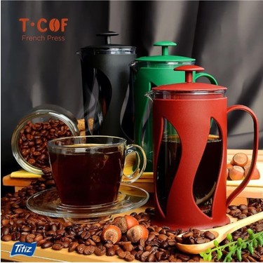 Titiz Plastik T-Cof Çay & Kahve 500 ml French Press Siyah. Fiyatı