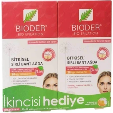 Bioder Epiten Yüz Için Sirli Bant Ağda Bantları