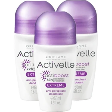 Oriflame Activelle Extreme Roll-On Anti-Perspirant 3'lü Set – Yoğun Terleme Karşıtı Koruma ve