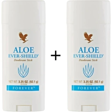 Forever Aloe Ever Shield Stick Deodorant 2×92,1 gr - Alüminyum ve alkol içermeyen, aloe vera ile