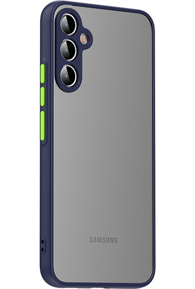 Fibaks Samsung Galaxy A34 Kılıf Mat Parmak Izi Yapmaz Kamera Korumalı Renkli Tuşlu Sert Silikon Hux Kapak