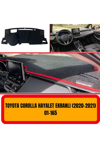 A3D Torpido Koruma Toyota Corolla 2019+ Hayalet Ekran Ön Göğüs / Panel / Torpido Koruması - Kılıfı - Halısı