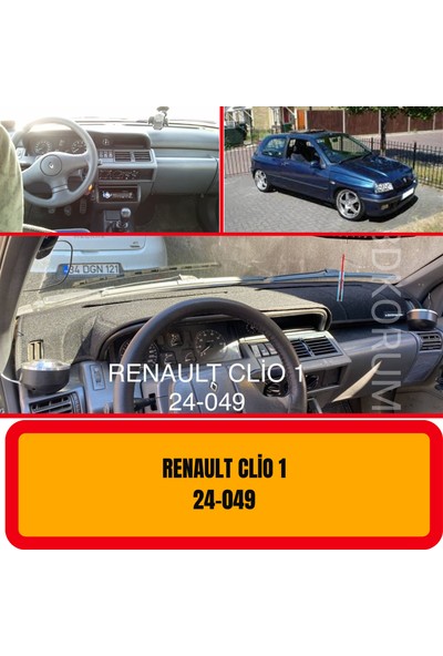A3D Torpido Koruma Renault Clio 1 Ön Göğüs / Panel / Torpido Koruması - Kılıfı - Halısı