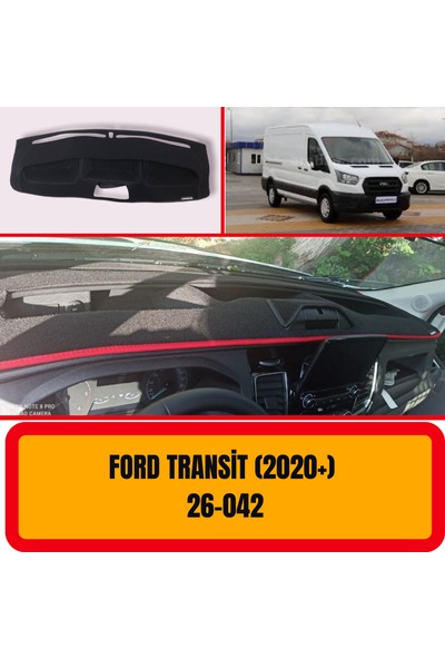 A3D Torpido Koruma Ford Transit 2020+ Ön Göğüs / Panel / Torpido Koruması - Kılıfı - Halısı
