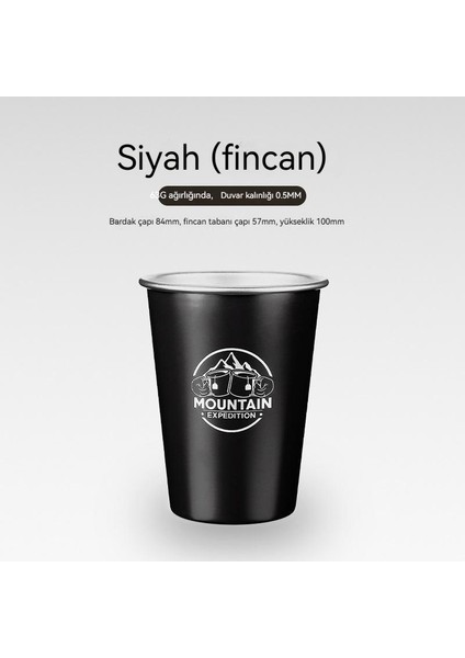 Açık 304 Paslanmaz Çelik Süt Likör Kahve Soğuk Içecek Bira Fincanı 350ML (Yurt Dışından)