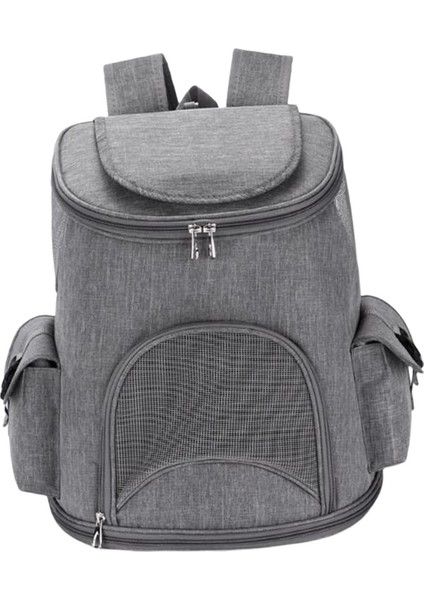 Pet Tyıcı Sırt Çantası Tnabilir Nefes Alabası Pet Seyahat Çantası Açık Yavru Köpek Gri 6.6Lb (Yurt Dışından) fırsatları