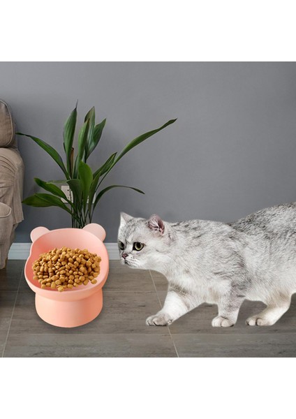 Yükseltilmiş Kedi Kasesi Kedi Kaseleri Yüksek Eğimli Yükseltilmiş Besleyici Kedi Kaseleri Köpekler Için Pembe (Yurt Dışından) indirimleri