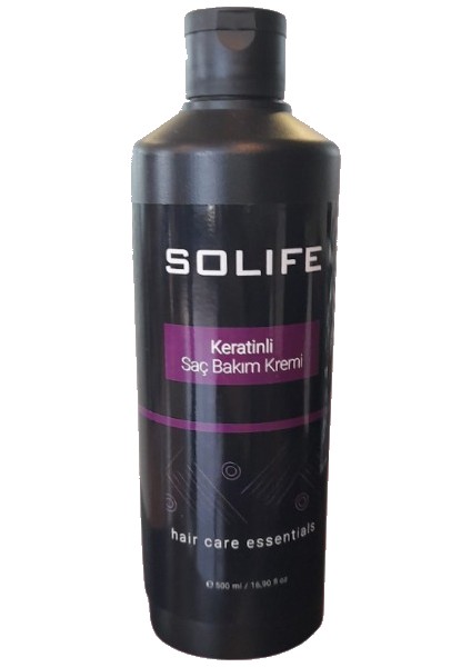 Keratinli Saç Bakım Kremi 500 ml Kuru ve Yıpranmış Saçlar Için