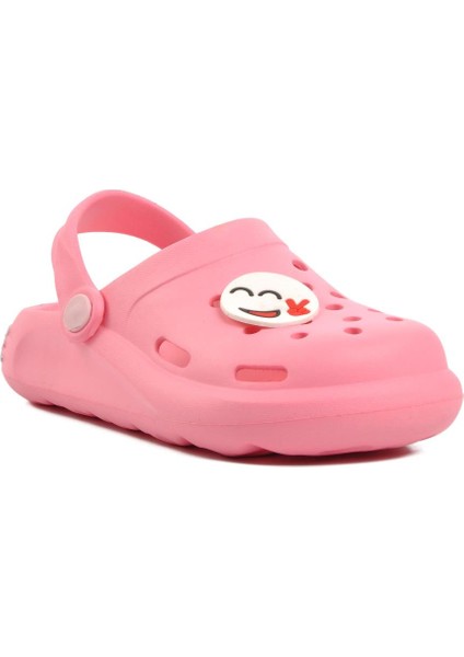 Brn 1648-F Pembe Desenli Çocuk Sabo Terlik modelleri