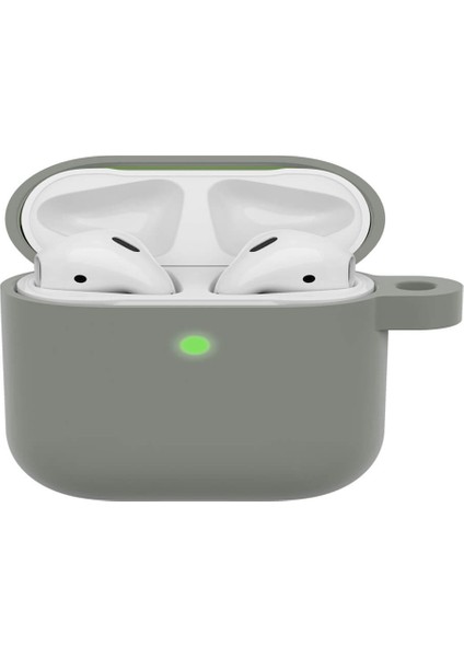 Apple Airpods Pro 1. Nesil Kılıf Mat Esnek Silikon Koruyucu Kılıf 360 Tam Koruma - Gri