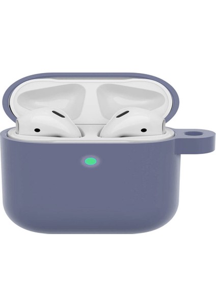 Apple Airpods Pro 1. Nesil Kılıf Mat Esnek Silikon Koruyucu Kılıf 360 Tam Koruma - Lavanta