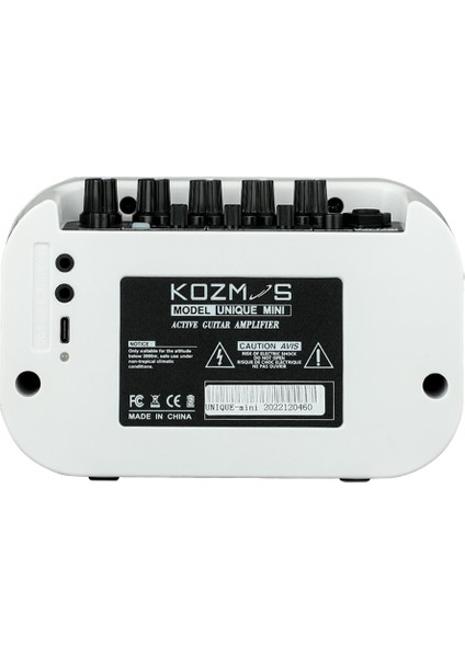 Unıque-Mını Beyaz Şarjlı Bluetooth Masaüstü Gitar Amfisi modelleri