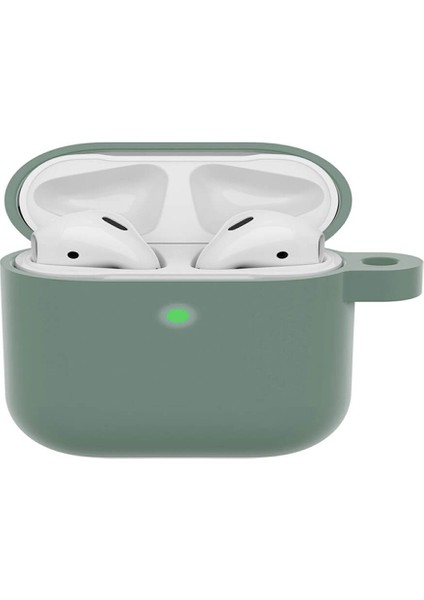 Apple Airpods Pro 1. Nesil Kılıf Mat Esnek Silikon Koruyucu Kılıf 360 Tam Koruma - Yeşil