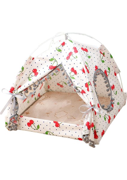 Cat House Dog House Portable Evcil Yatak Kedi Kulübesi Mağarası Köpekler Köpek Yavru Seyahat Kiraz (Yurt Dışından) modelleri