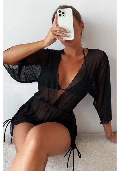 Şifon Pareo Plaj Elbisesi Cover Up Kimono fiyatları