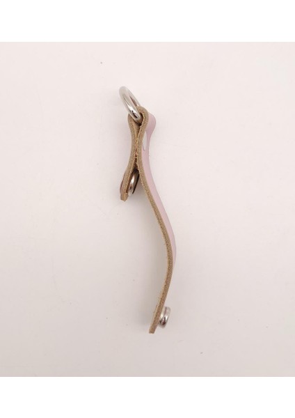 Lila Gerçek Deri Çıtçıtlı Sapucu Böce Gümüş Metalli 1 Adet modelleri