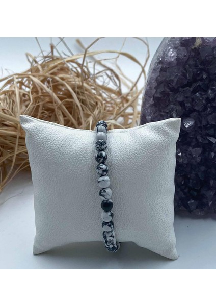 Akik Doğal Taş Bileklik 6 mm Küre Kesim