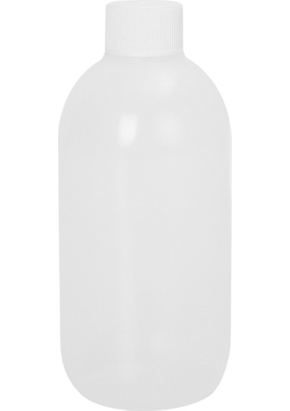 100 Adet - 240ML Şeffaf Yumuşak Sıkılabilir Plastik Şişe, Beyaz Düz Çevir Aç Kapaklı
