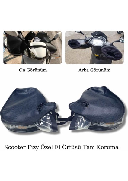 Motosiklet Scooter El Rüzgarlığı Bilekli Fizy Spacy Özel Üreti