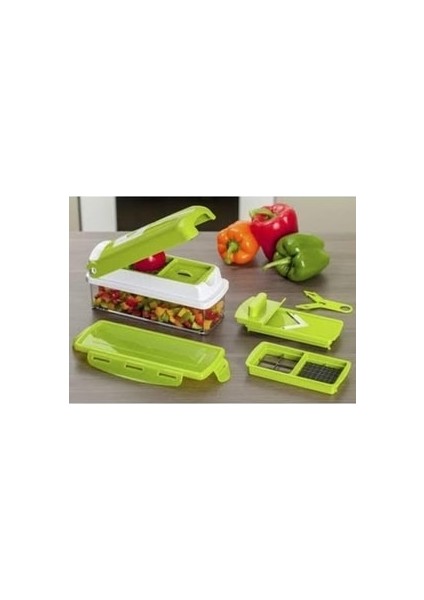 10 Parça Pratik Patates Soğan Sebze Dilimleyici Doğrayıcı 1319037