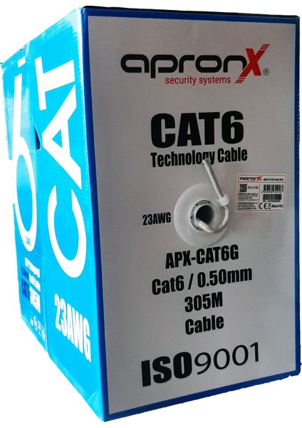 Cat6 23AWG 305 Metre Cat6 Kablo 0,50MM Utp Kablo İnternet Kablo Ethernet Kablosu